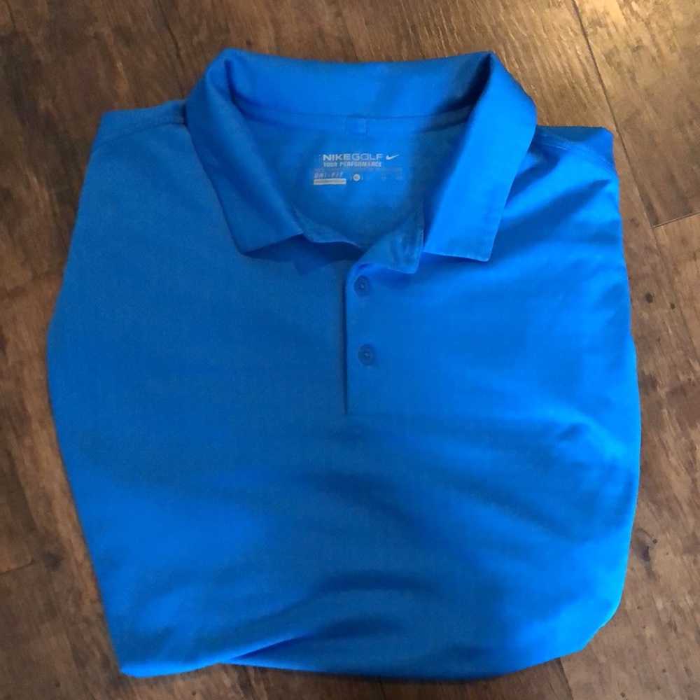 Nike Golf Dri-Fit Polo - Blue XL
